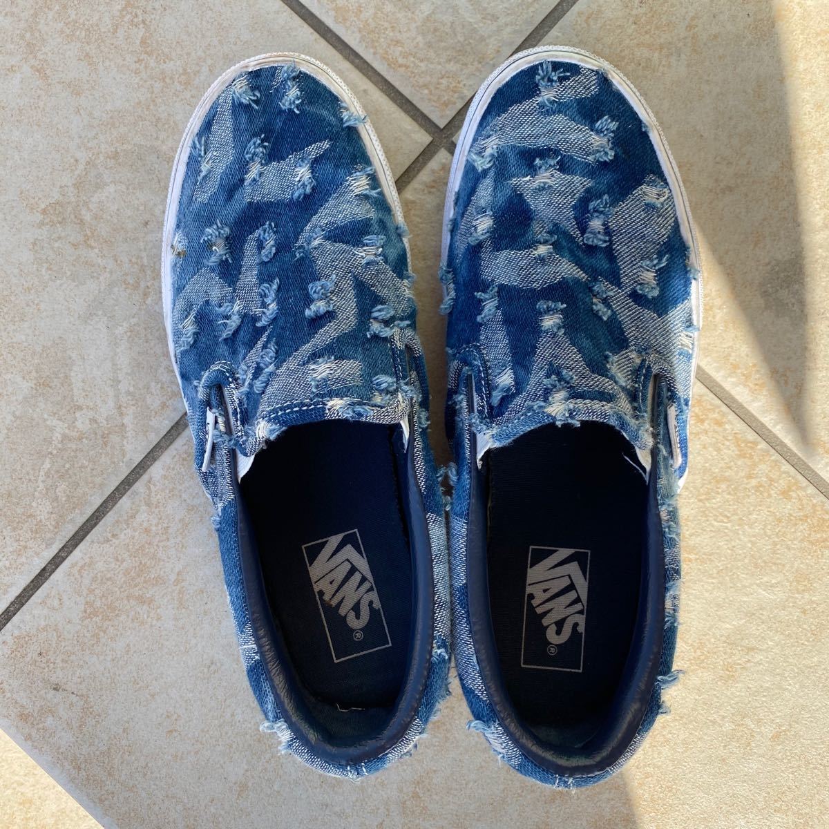 Paypayフリマ Vans スリッポン デニム スター Paypayフリマ Vans スリッポン デニム スター