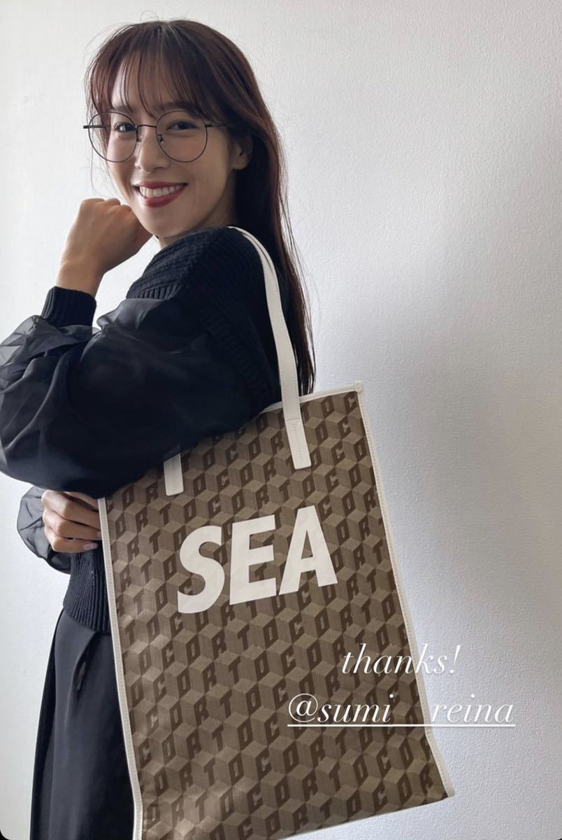 wind and sea corto molted monogram tote bag ウィンダンシー