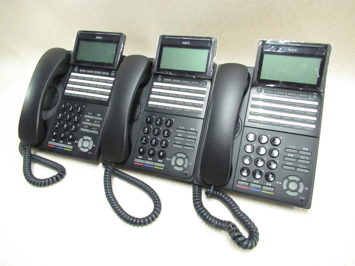 7750円 当社の NEC DTL-24D-1D BK 電話機×6台セット DT300