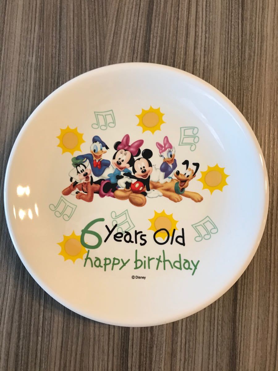 Paypayフリマ ディズニー バースデープレート 6歳 Paypayフリマ ディズニー バースデープレート 6歳