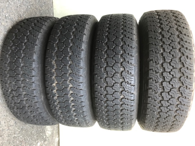 バリ山ラジアルタイヤ P 245/75R17 GOODYEAR WRANGLER グッドイヤーラングラー 4本 JEEP WRANGLER JKジープラングラー 純正戻しに_画像1