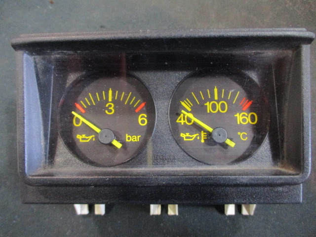 # Lancia delta integrale 8V meter used 176299980 parts taking equipped oil pressure oil temp gauge oil pressure gauge oil temperature gauge #