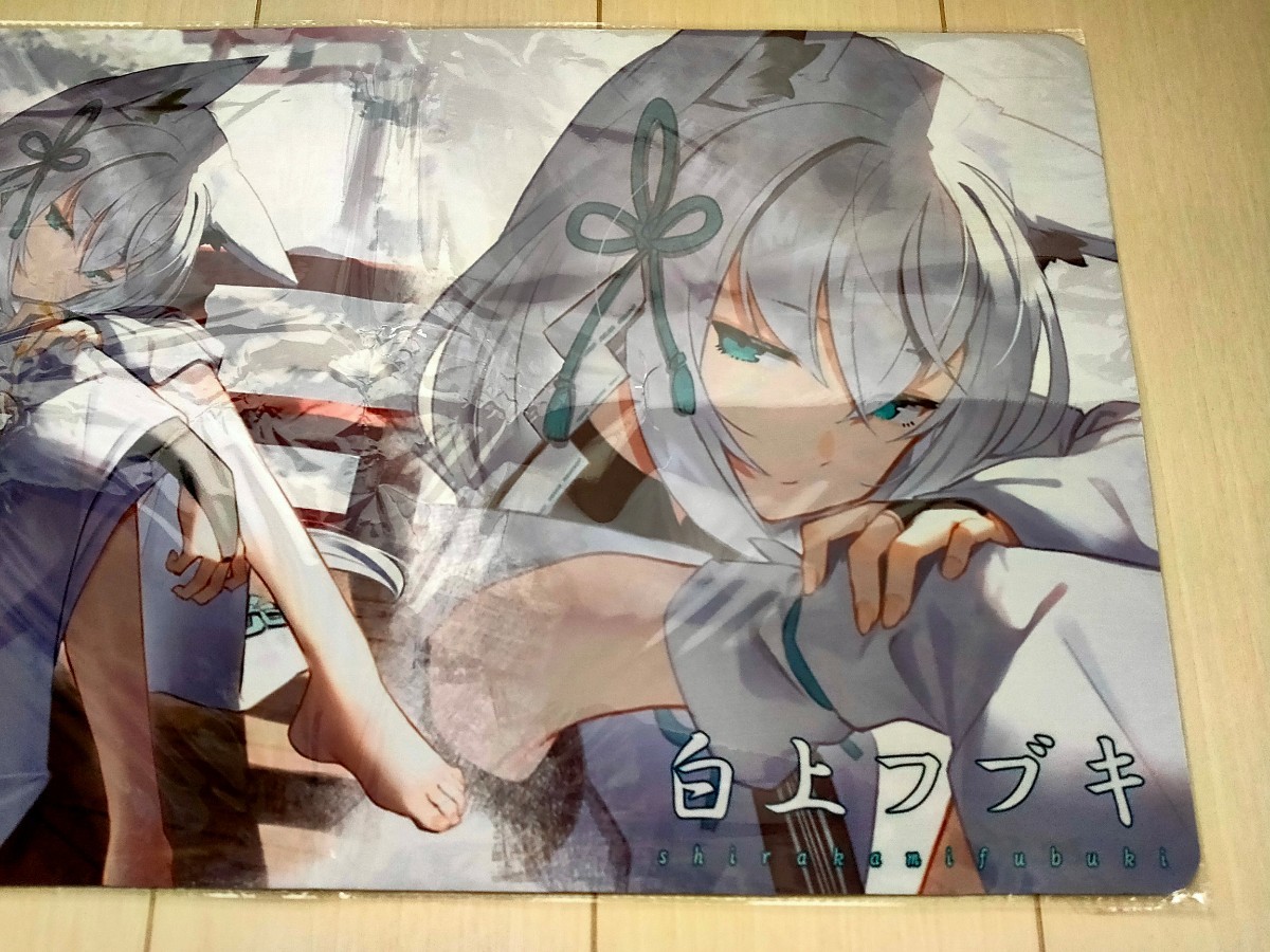 ホロライブ 白上フブキ プレイマット ラバーマット 35×60cm ホロライブ 白上フブキ プレイマット ラバーマット 35×60cm