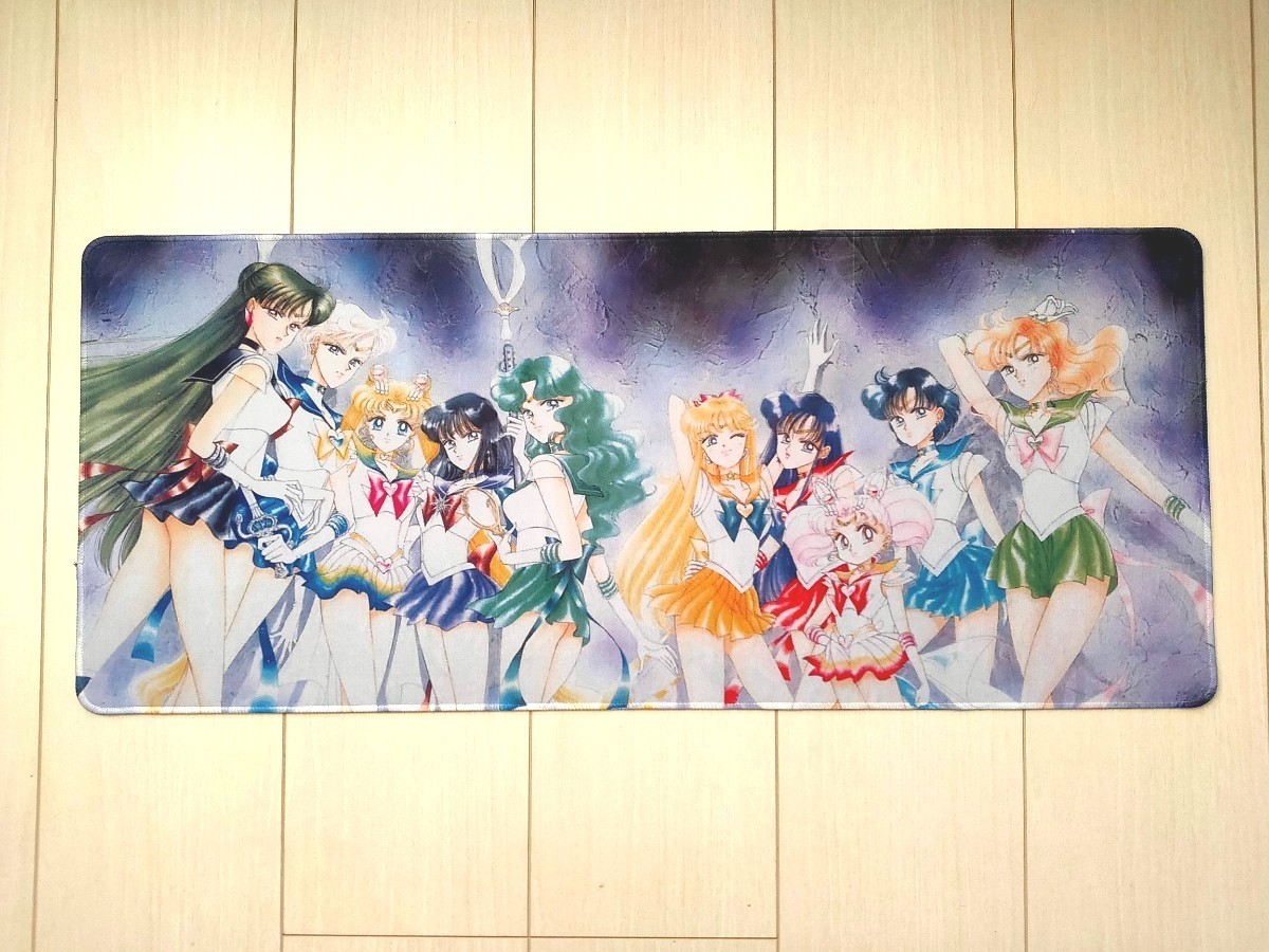 セーラームーン セーラー戦士集合 30×70cm ラバーマット プレイ セーラームーン セーラー戦士集合 30×70cm ラバーマット プレイ
