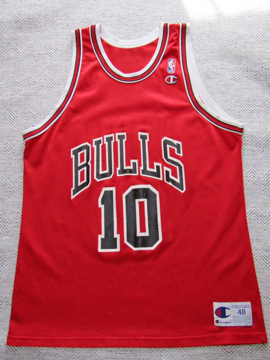 最高の Champion #10 B.J.ARMSTRONG BULLS 90s 激レア！ チャンピオン