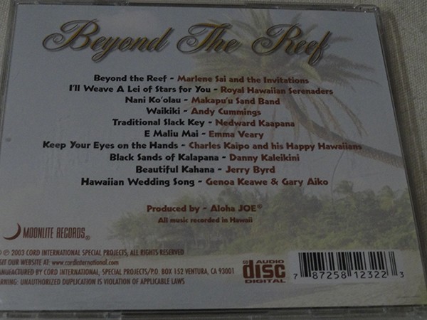 CD Aloha Joe beyond the Reef ハワイアン_画像2