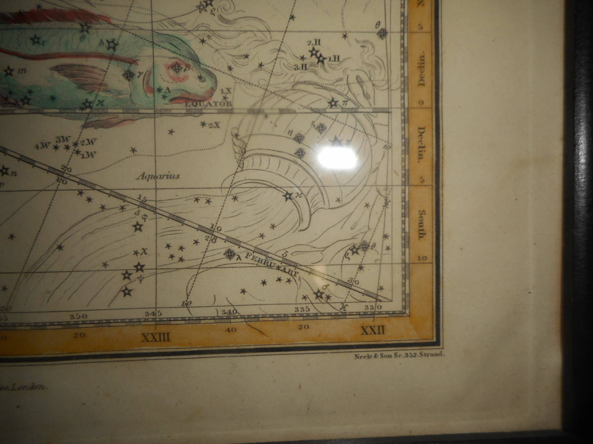 即決 アンティーク、天球図、天文、星座早見盤、星座図絵1822年『ジェミーソン星図=魚座他』Star map, Planisphere,Celestial atlas - 天文、宇宙 即決 アンティーク、天球図、天文、星座早見盤、星座図絵1822年『ジェミーソン星図=魚座他』Star map, Planisphere,Celestial atlas - 天文、宇宙