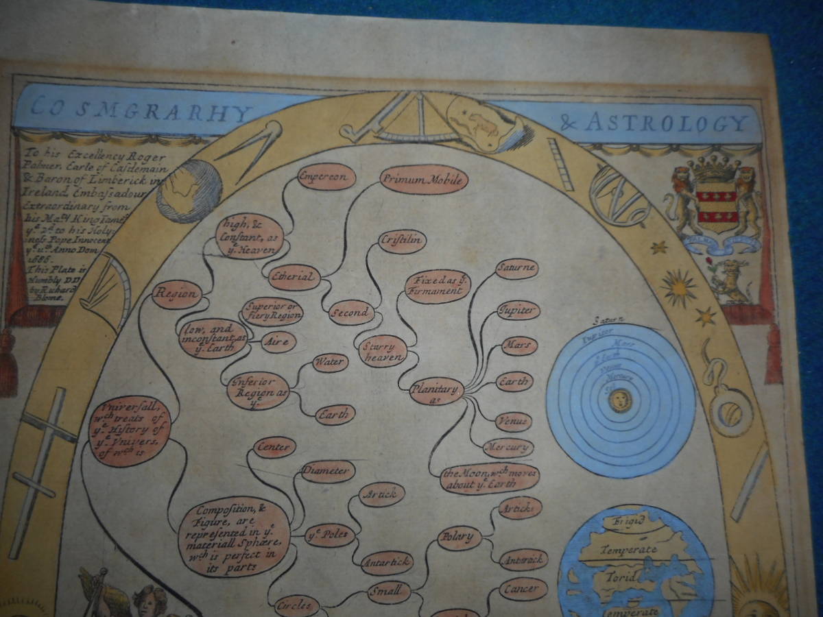即決1686年『宇宙と占星術』アンティーク天球図、天文、天体、星座早見盤、木版画、星図、星座図絵Star map, Planisphere, Celestial atlas - 天文、宇宙 即決1686年『宇宙と占星術』アンティーク天球図、天文、天体、星座早見盤、木版画、星図、星座図絵Star map, Planisphere, Celestial atlas - 天文、宇宙