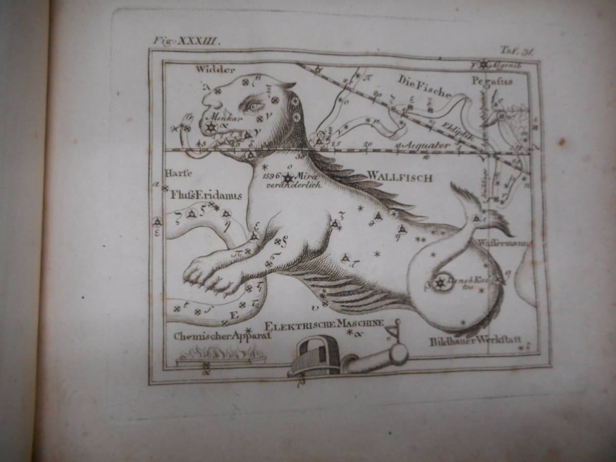 1805年『メイシナー星図帳』アンティーク、天文、天体、星座早見盤、銅版画星図、世界地図、 1805年『メイシナー星図帳』アンティーク、天文、天体、星座早見盤、銅版画星図、世界地図、