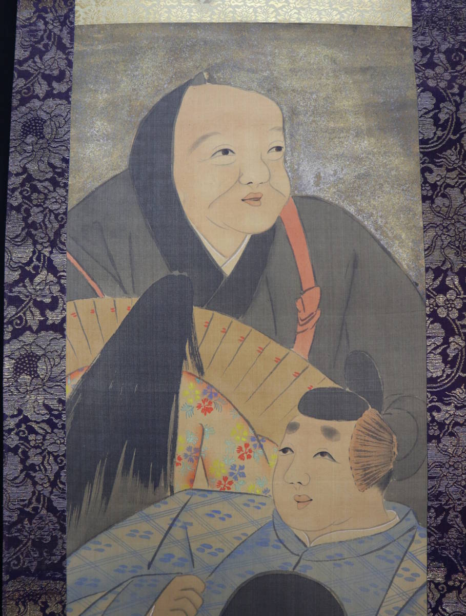 【模写】掛軸・尾形光琳（1658～1716）・六歌仙の図・鑑定箱入・江戸期の日本画の大家_画像3