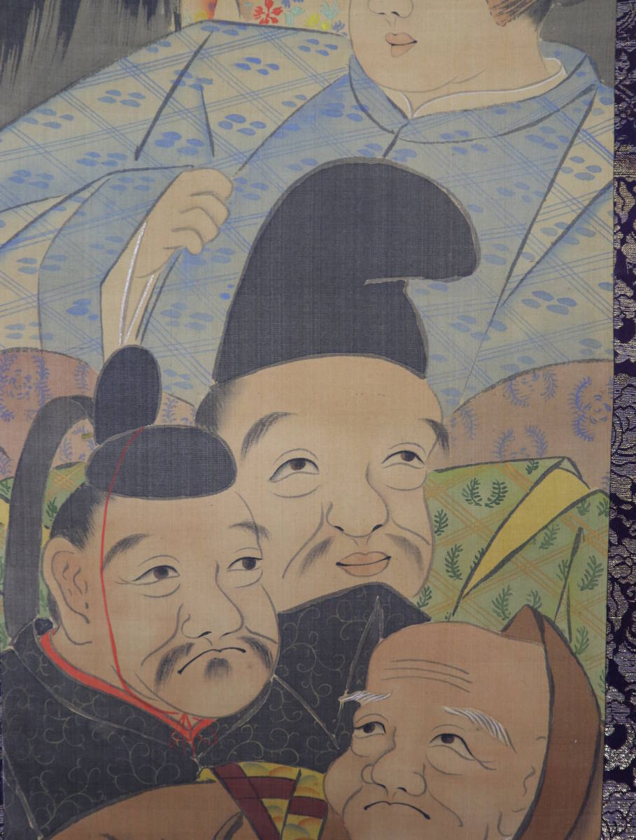 【模写】掛軸・尾形光琳（1658～1716）・六歌仙の図・鑑定箱入・江戸期の日本画の大家_画像8