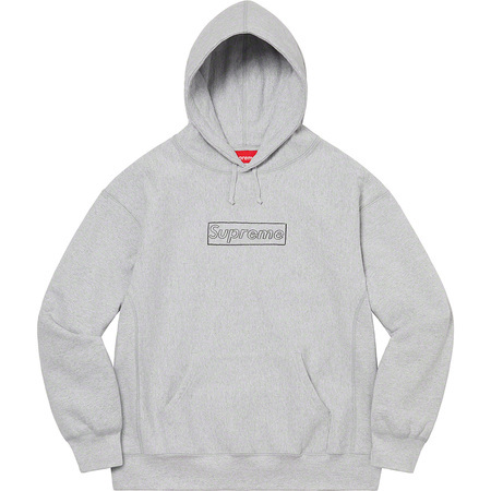 国内正規/新品/未使用品【Sサイズ】Supreme KAWS Chalk Logo Hooded Sweatshirt/Heather Grey/Small/シュプリーム/カウズ/Box Logo