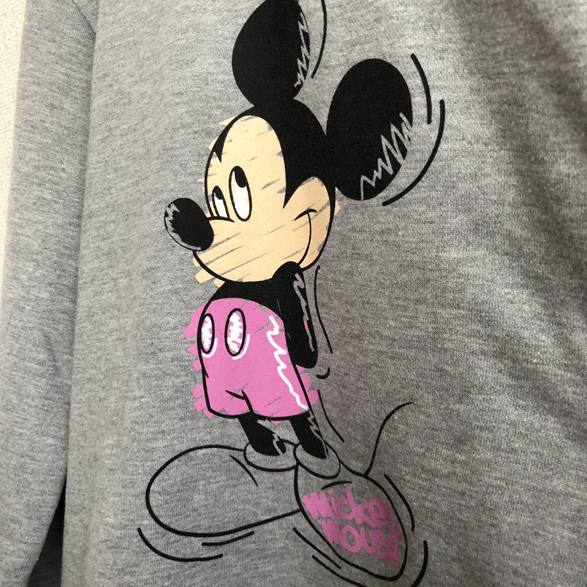 90s Disney Mickey プリント　スウェット　トレーナー　ミッキー　ディズニー ミッキーマウス 90's vintage ヴィンテージ　古着_画像3