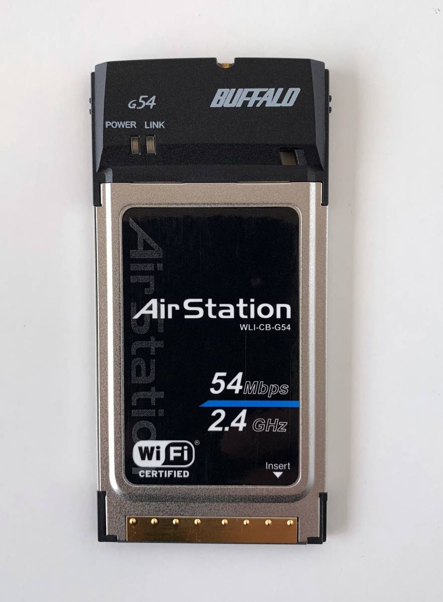 ★送料無料 美品 BUFFALO Air Station CardBusスロット用無線LANカード WLI-CB-G54