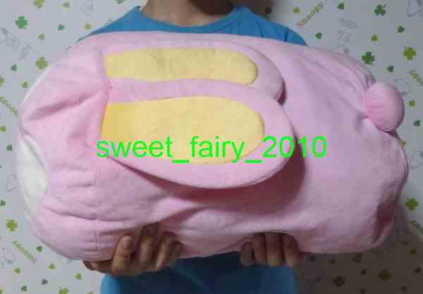  rabbit *BIG! pretty ... san soft toy cushion /... animal jpy tube BIG cushion / pink!