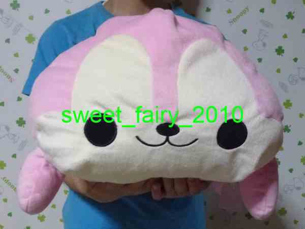  rabbit *BIG! pretty ... san soft toy cushion /... animal jpy tube BIG cushion / pink!
