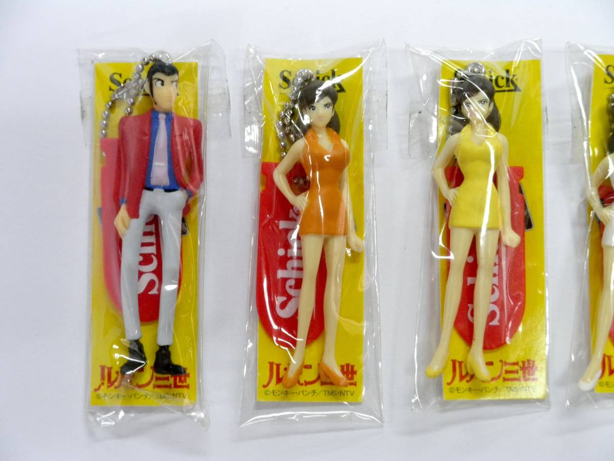  not for sale Schick Schic .geto! Lupin III collection Mine Fujiko strap key holder key chain 6 kind set passing of years unused goods 