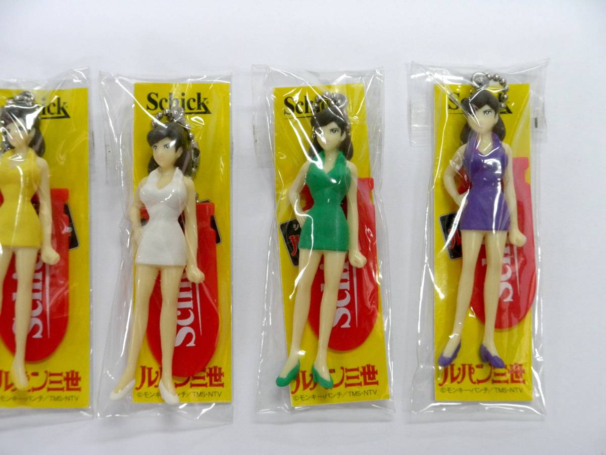  not for sale Schick Schic .geto! Lupin III collection Mine Fujiko strap key holder key chain 6 kind set passing of years unused goods 