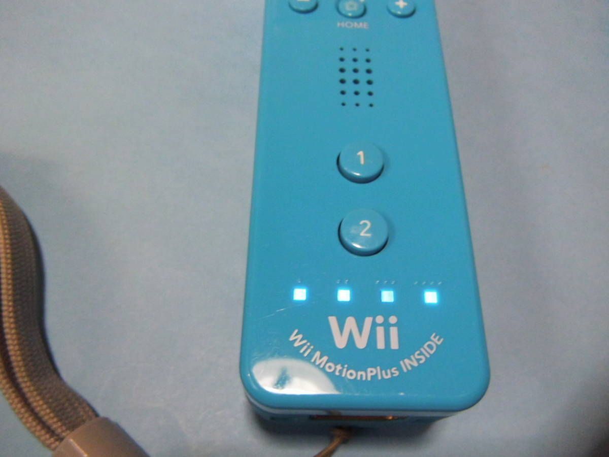 【 送料無料 】■即決■☆Wii周辺機器＿＿＿Wiiリモコン モーションプラス内蔵　アオ　160＿＿＿Wiiリモコン プラス