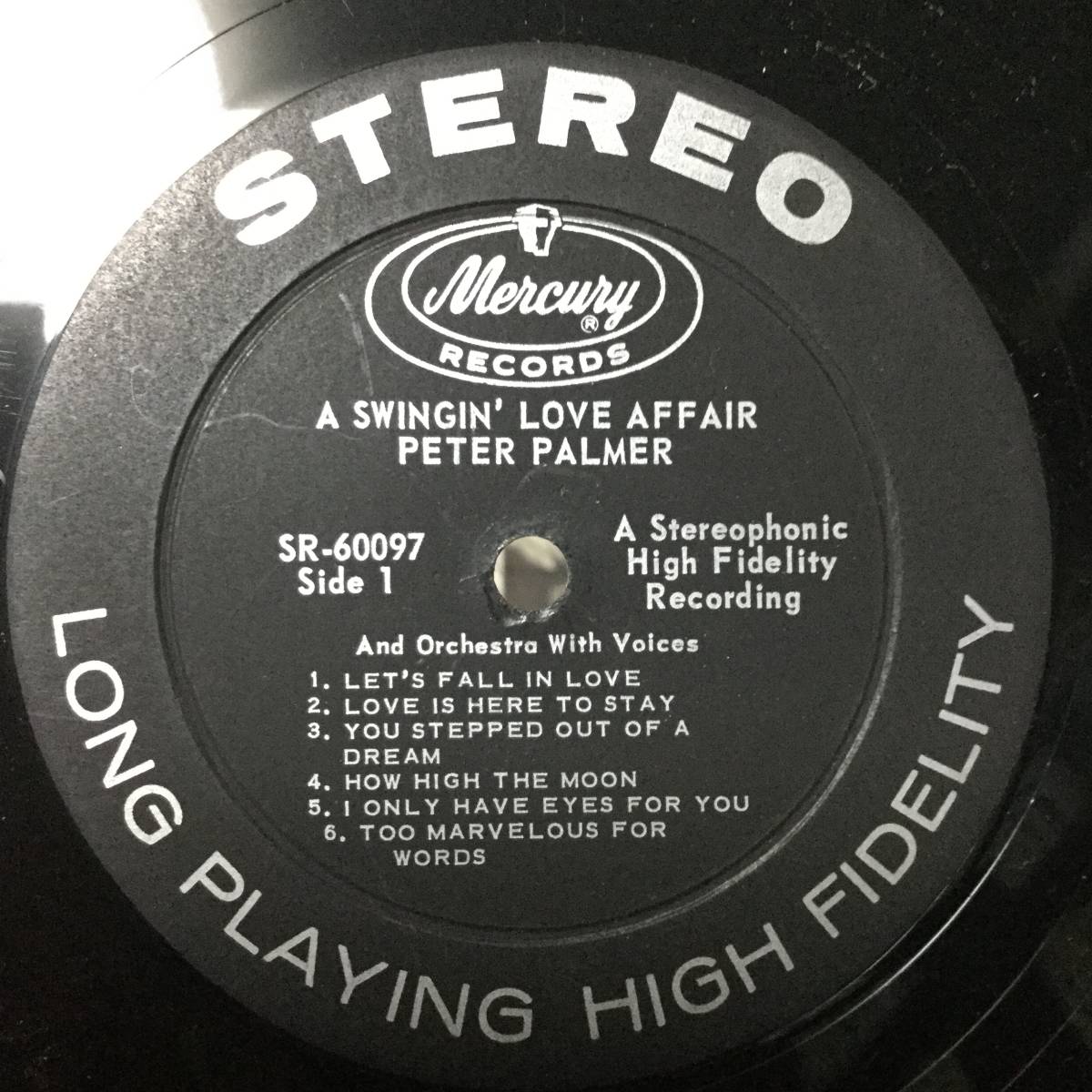 Mercury【 SR60097 : A Swingin’ Love Affair 】DG / Peter Palmer And His Orchestraの画像3