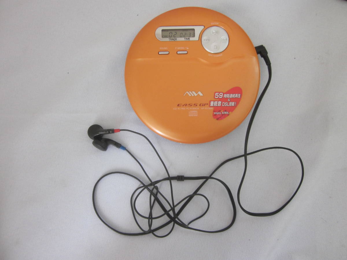  beautiful goods!AIWA Sony XP-EV500 CD player CD-R/RW correspondence orange color * operation goods 