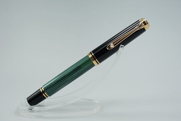 新品】ペリカン M600 EF 緑 グリーン 緑縞 万年筆 本物保証