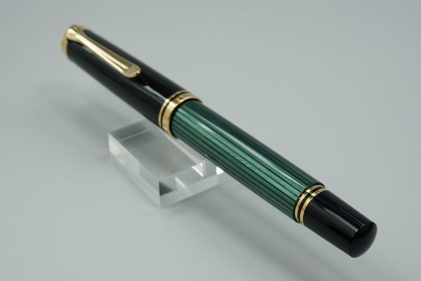新品】ペリカン M600 EF 緑 グリーン 緑縞 万年筆 本物保証
