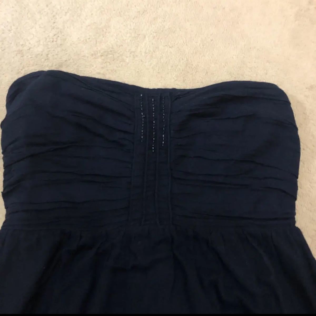 Paypayフリマ Zara ストラップレスワンピース ビーズ Paypayフリマ Zara ストラップレスワンピース ビーズ