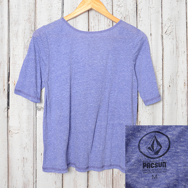 ST2167 ボルコム VOLCOM Tシャツ レディース M 肩幅40 スノーボード メール便可 xq_画像3