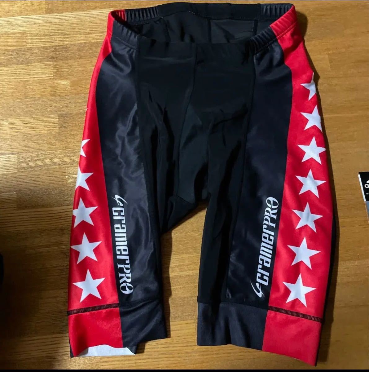サイクルジャージ レーサーパンツ 競輪 S級 赤 2L クレーマー サイクルジャージ レーサーパンツ 競輪 S級 赤 2L クレーマー