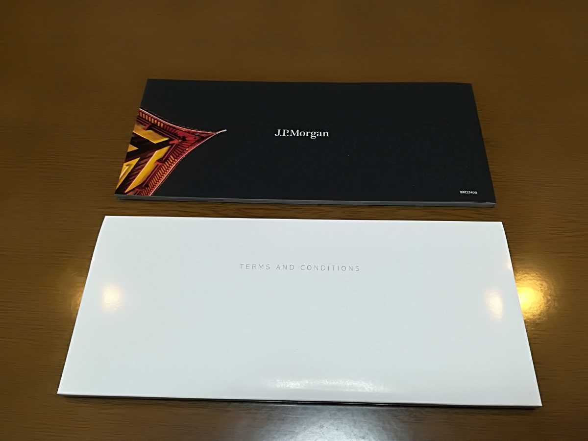 非売品】値引き正規品 JP MORGAN VISA 最高峰パラジウムカード 箱のみ