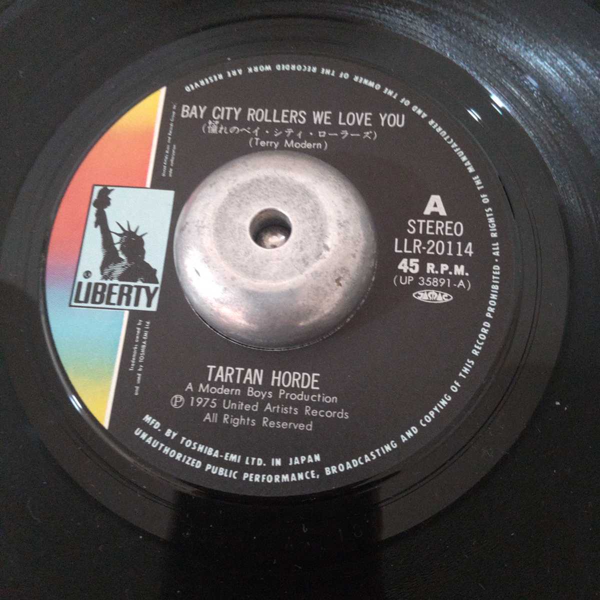 タータン ホード tartan horde 憧れの ベイ シティー ローラーズ bay city rollers we love you ７５年 ep 7inch ニック ロウ nick lowe_画像2