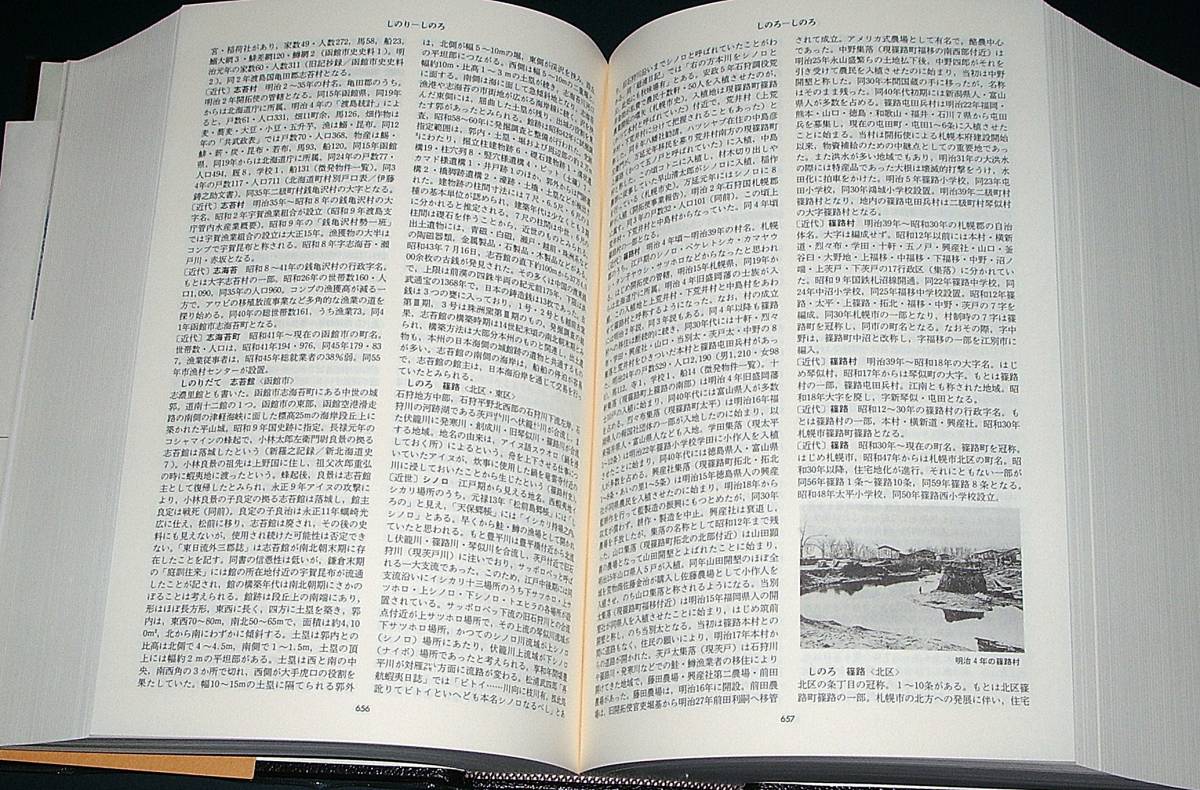 [ used publication ] Hokkaido place name large dictionary all two pcs. [ Kadokawa Shoten ] ( Showa era 62 year sale )