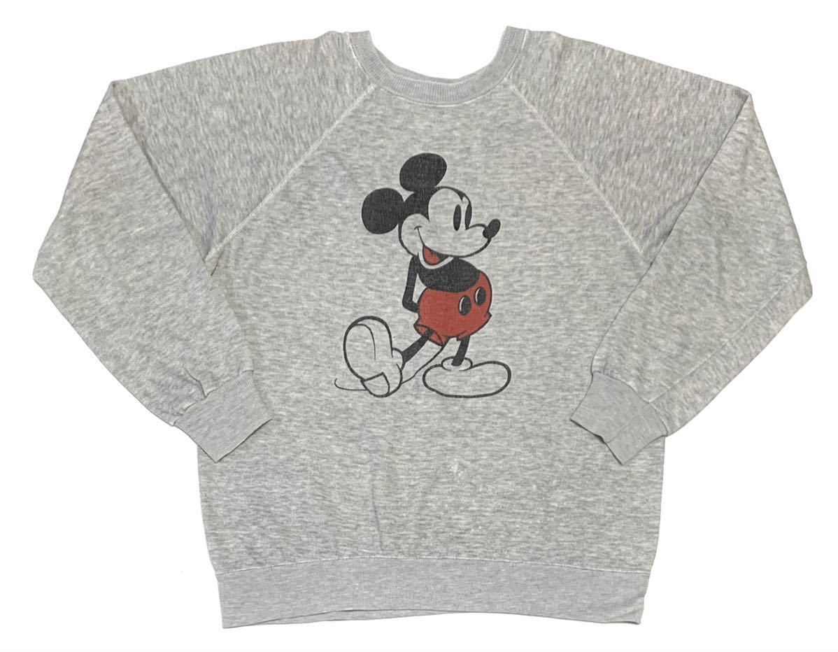 Disney Casuals ディズニー ヴィンテージ スウェット ミッキーマウス ミッキー 霜降り グレー M プリント ラグラン 60s 60年代 古着 Mサイズ 売買されたオークション情報 Yahooの商品情報をアーカイブ公開 オークファン Aucfan Com