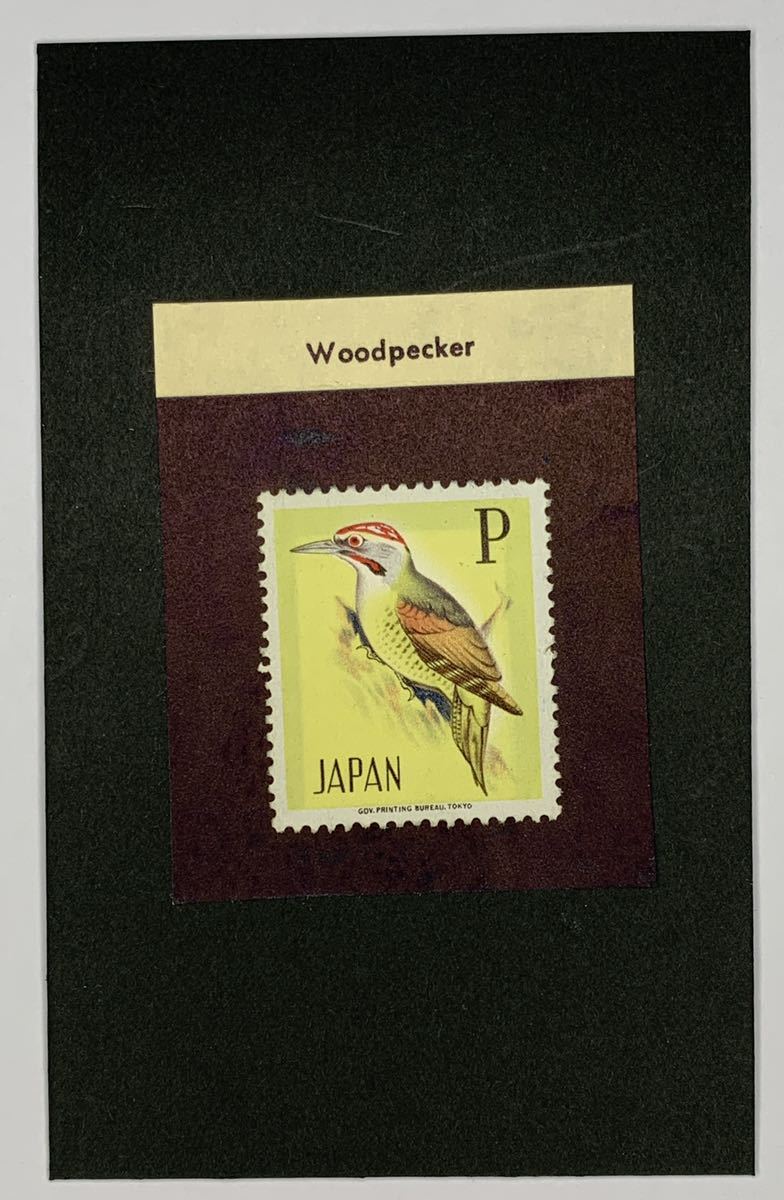 【印刷局試作品:台紙にベタ貼/平版】Woodpecker_画像1