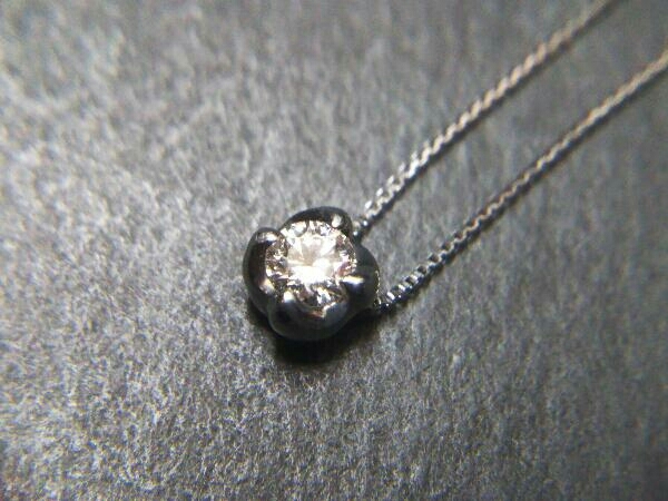 Pt900】【Pt850】 ダイヤモンド 0.10ct ネックレス アクセサリー