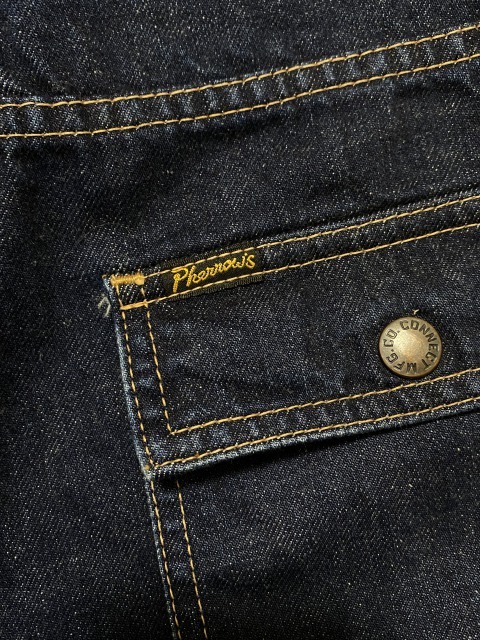 *Pherrow\'s/pherrows Fellows bush half Short Denim pants made in Japan dark blue 28 BJBA.B