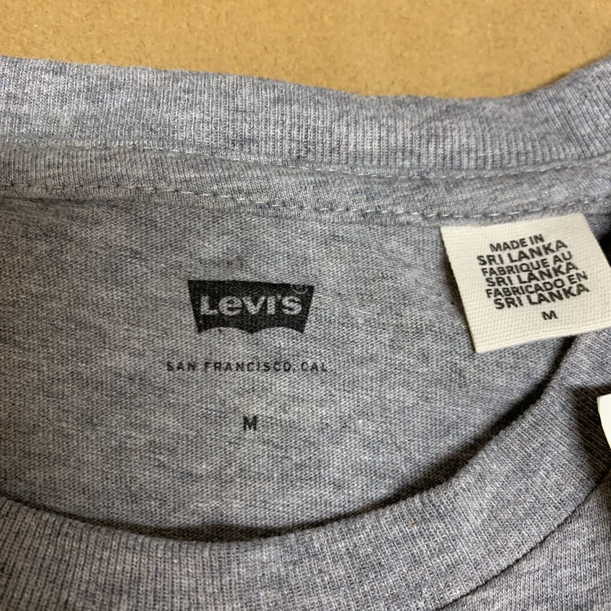 リーバイス　グレー　Tシャツ　半袖　未使用　バッドウイングロゴ　Levis メンズ　Mサイズ_画像4