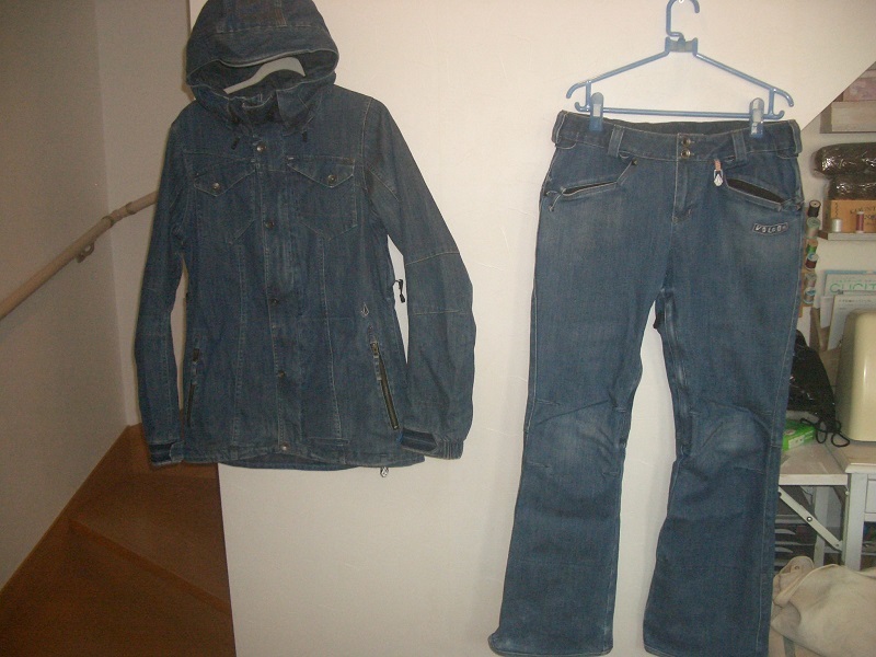送料込 VOLCOM ボルコム 上下セット サイズM USED リアルデニム DENIM