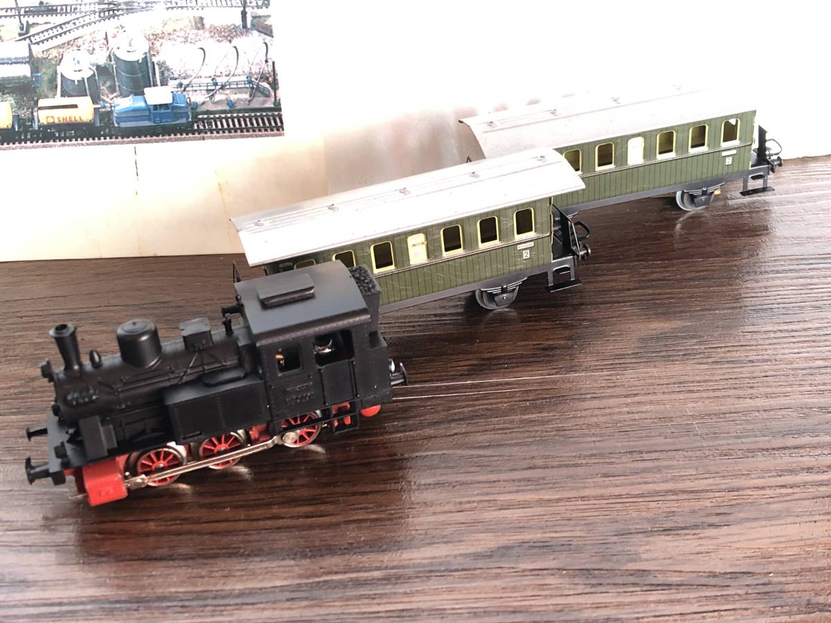 年末年始セール marklin HOゲージ　蒸気機関車（24058、18478）2台と石炭車2台 鉄道