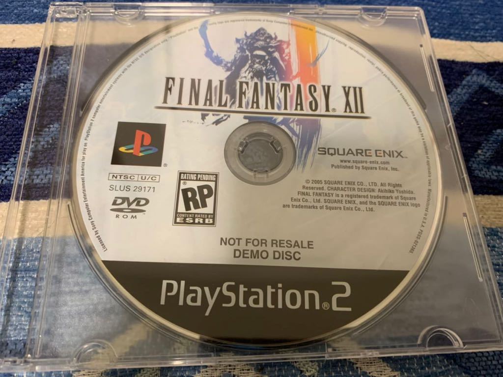 PS2体験版ソフト ファイナルファンタジー12 FINAL FANTASY FF12 海外版体験版 非売品 プレイステーション PlayStation DEMO DISC_画像1