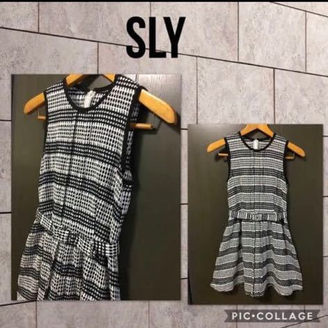 Sly スライ ノースリーブワンピース フレア スケルチェック柄 ベルト付 バックファスナー Xs S 春夏モデル 価格 9655込 美品 Sly スライ ノースリーブワンピース フレア スケルチェック柄 ベルト付 バックファスナー Xs S 春夏モデル 価格 9655込 美品