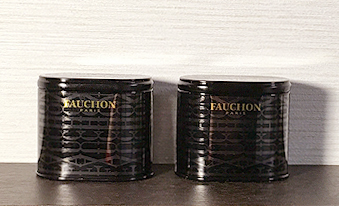 高島屋 FAUCHON フォション 紅茶 空き缶 25g用 ２個セット 黒缶_画像4