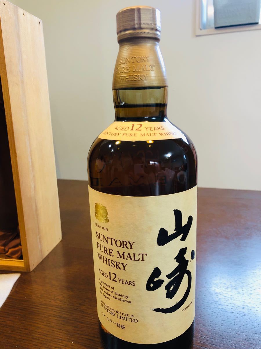 超希少 初期 サントリー 山崎12年 760ml 木箱付き ピュアモルト 超希少 初期 サントリー 山崎12年 760ml 木箱付き ピュアモルト