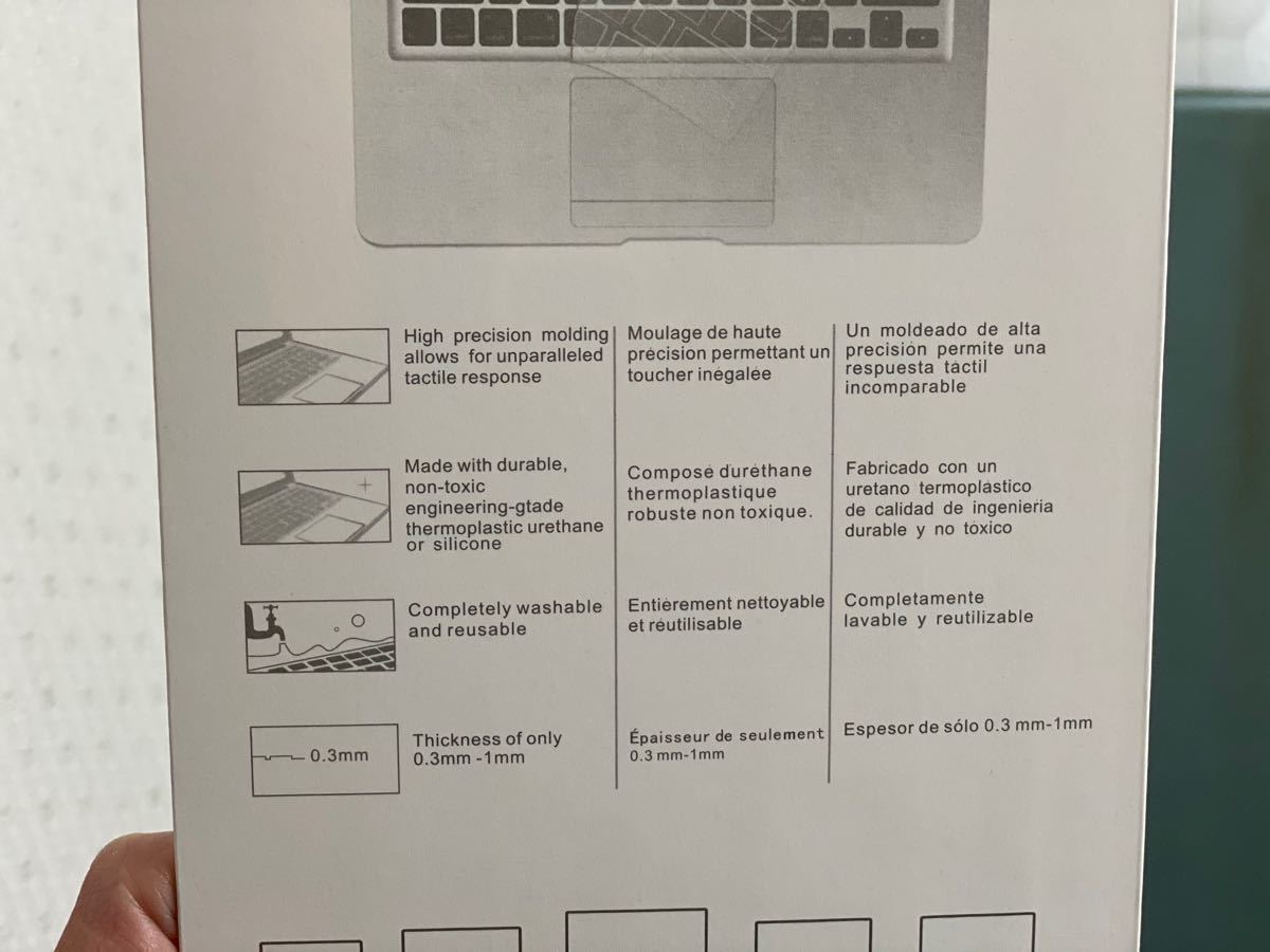キーボードカバー　For MacBook touchbarあり　13“&15”