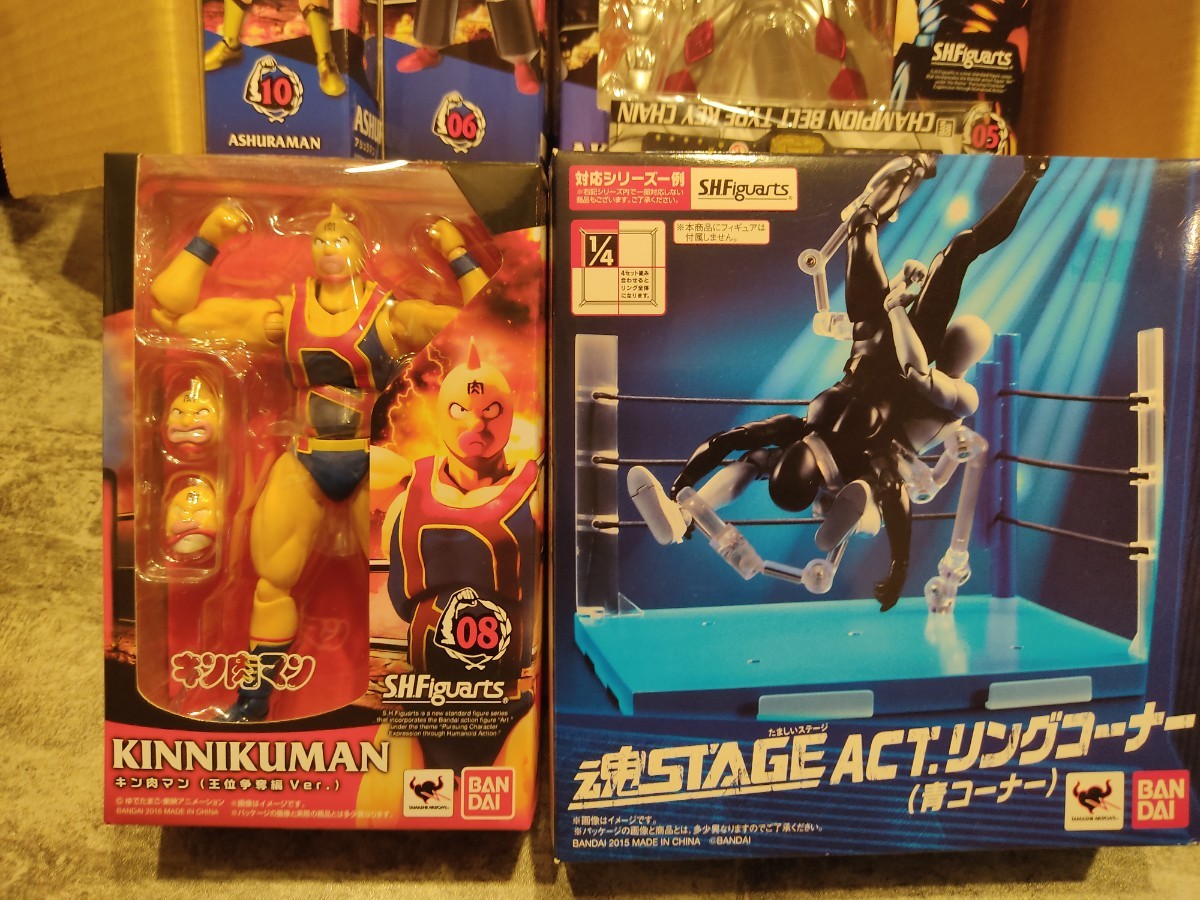 S H Figuarts キン肉マン 10体 リングコーナー セット おまけ付 S H Figuarts キン肉マン 10体 リングコーナー セット おまけ付