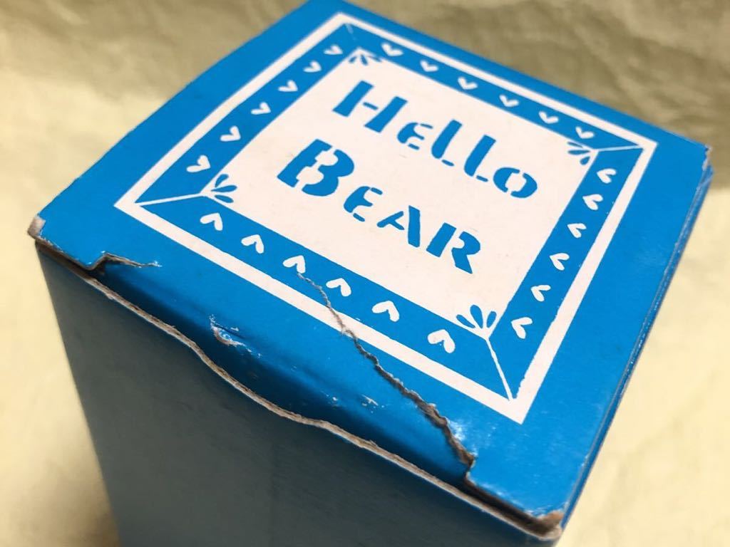 未使用品　ハローベアー　HELLO BEAR　タンブラー　サイズ・口径 約6.5cm×高さ 約11.0㎝　送料350円　グラス　ガラスコップ　くま　_画像9
