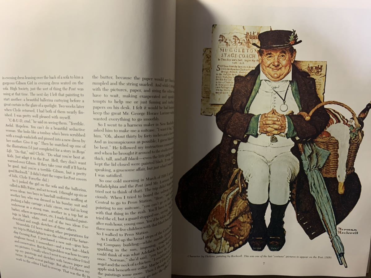 洋書 ノーマンロックウェル 画集 ポストカード付 Saturday Evening Post Norman Rockwell Book_画像6