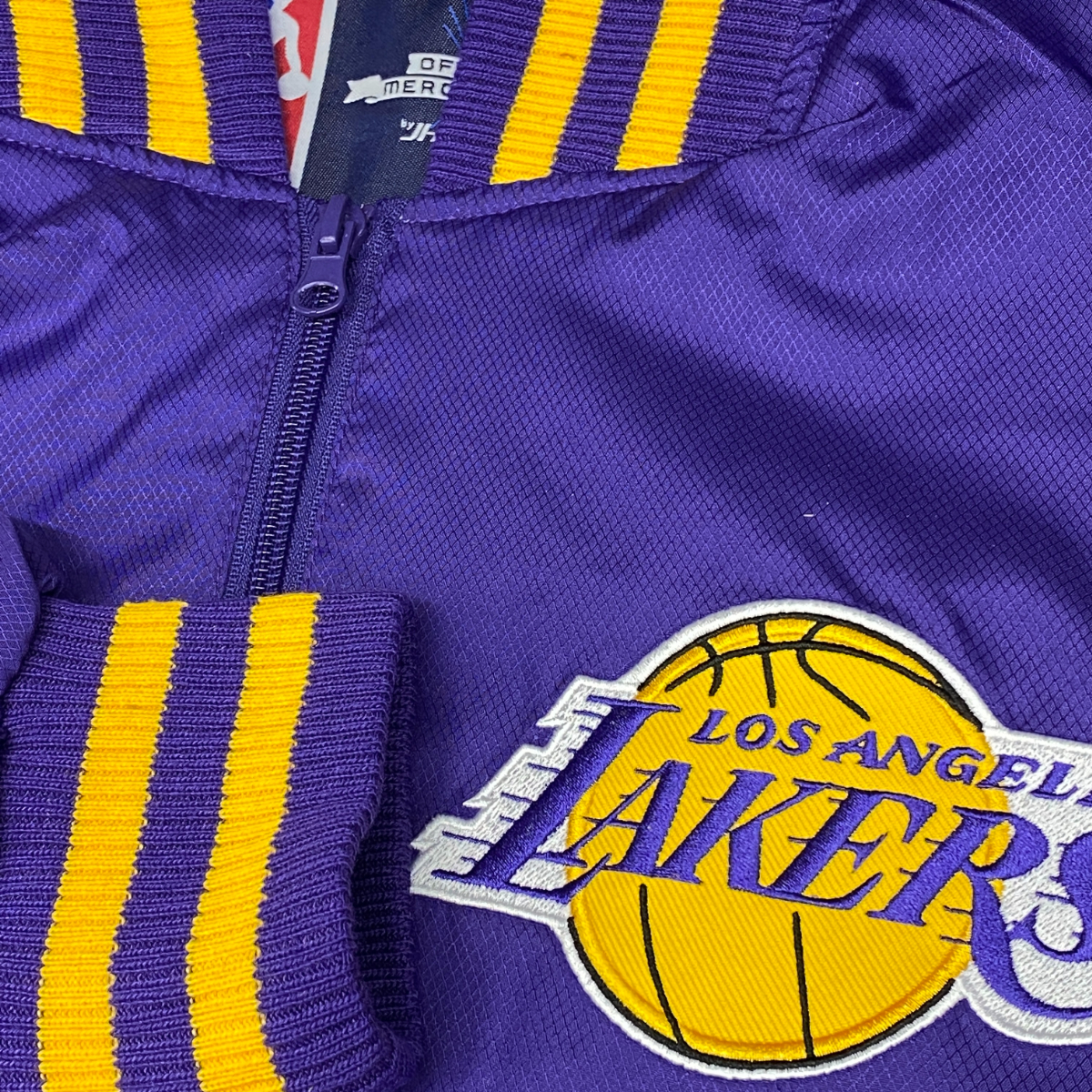 USA正規品 【2XL】 JHデザイン LA ロサンゼルス Lakers レイカーズ 限定 2020チャンピオンズ 記念モデル RIPSTOP リップストップジャケット_画像5