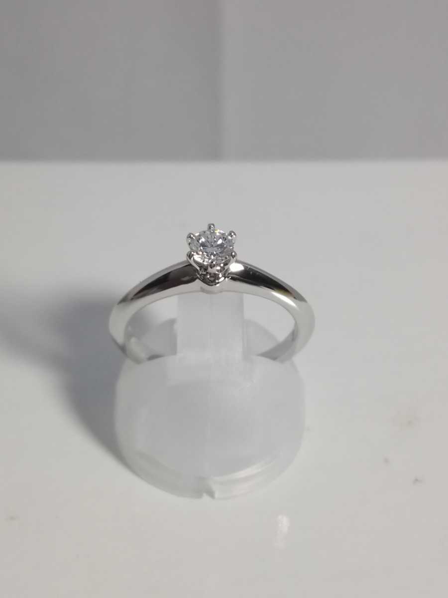 PT950ダイヤリング！0.17ct.。「TIFFANY&Co.」。_画像3